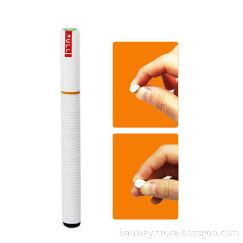 Mini disposable e-cigarette with soft tips
